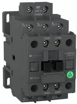 Контактор Systeme Electric MC1D12BD MC1D 3P 12A НО+НЗ 24VDC