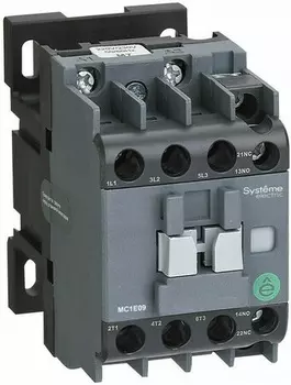 Контактор Systeme Electric MC1E09M7 MC1E 3P 9A НО+НЗ 220V/230V 50/60ГЦ (LC1E0910M5)