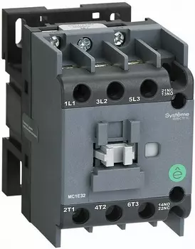 Контактор Systeme Electric MC1E38M7 MC1E 3P 38A НО+НЗ 220V/230V 50/60ГЦ (LC1E3810M5)