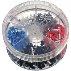 Контейнер наконечников-гильз с изолир.фланцем DKC 2ARTD222 4,00-16,00 кв.мм (уп 100 шт), "Quadro"