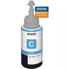 Контейнер Epson C13T66424A для принтера L100/200/L3050/L3070 с голубыми чернилами 7500 стр