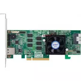 Контроллер Areca ARC-1886-8I PCIe 4.0 x8 LP, NVMe/SAS/SATA 12G, RAID 0,1,5,6,10,50,60, 8port (1*int SFF8654 x8), Cache 8GB RTL