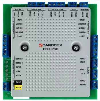 Контроллер CARDDEX CBU 260 автономной проходной, предназначен для работы в составе электронных проходных STR