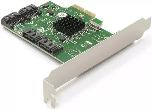 Контроллер Exegate EX290924RUS PCI-E x1 v2.0, SATA3 RAID, 4 int., Marvell Chipset 88SE9230