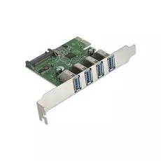 Контроллер Exegate EXE-314 EX283716RUS PCI-E 2.0, 4*USB3.0 ext, разъем доп.питания (OEM)
