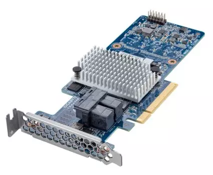 Контроллер GIGABYTE CRA4448 RAID PCIe 3.0 x8, SAS/SATA 12G, RAID 0,1,5,6,10,50,60, Cache 2Gb, SAS3108, 8 ports (2*int SFF8643), Up to 32 x physical de