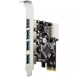 Контроллер расширения ORIENT VA-3U4PE (PCI-E, 4 port USB 3.0, доп разъём питания, VIA VL800) Ret