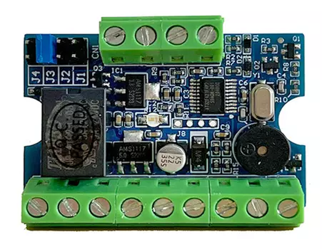 Контроллер Smartec ST-SC101 автономный: память на 1000 пользователей, поддержка считывателей iButton и Wiegand 26-42, -40° +60°С, 12 В DC, 20мА, 48х32