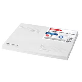 Конверт BRAUBERG 112180 почтовый, С4, 229х324 мм, отрывная лента, куда-кому, внутренняя запечатка, 90 г/м2, 50 шт