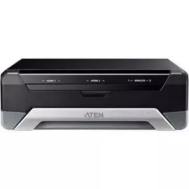 Конвертер Aten UC3022-AT-G HDMI+AUDIO=>USB, 2xHDMI+2xRCA/XLR>USB-C/USB A-тип, Female>Male, DC 5V, (ввод: 2160p30/25/24;вывод: макс. несжат. 1080p60/50