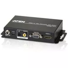 Конвертер Aten VC812-AT-G HDMI=>VGA+AUDIO, HDMI>HD-DB15+MINI-JACK+RCA, Female, БП 5V