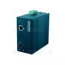 Конвертер OSNOVO OMC-1000-11HX/I промышленный компактный Gigabit Ethernet с поддержкой PoE. 1 x GE (10/100/1000Base-T) с PoE (до 30W), 1 x GE SFP (100