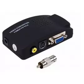 Конвертер Rexant 17-6932 AV RCA + S-video на VGA (+ переход гнездо BNC – штекер RCA)