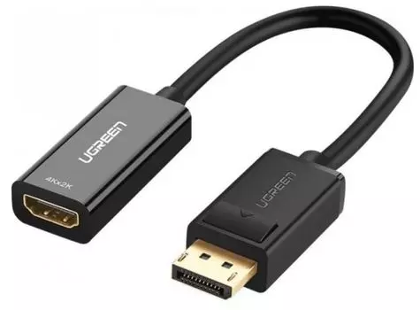 Конвертер UGREEN MM137 40362_ DP to HDMI Female 1080P 60Hz, черный