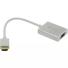 Конвертер видео GCR HDMI->VGA GCR-HD2VGA3 19M/15F, +audio + micro USB для доп.питания 04012