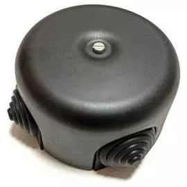 Коробка Bironi B1-521-03-К распределительная, керамика, черный, D78*30мм ( 4 кабельных ввода в комплекте )