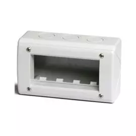 Коробка установочная DKC 54740 модульная настен. для эл/устан. изделий, IP40, 4мод., "Express"