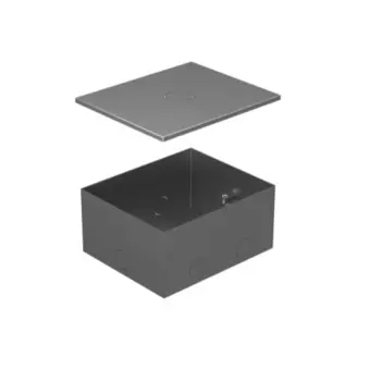 Коробка Ecoplast 70141 BOX/4 металлическая с крышкой для заливки в пол 159,6х133,6х75мм для люков 70040