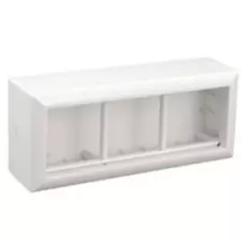 Коробка Ecoplast 72946 SM45/6 для открытой проводки на 3 поста 45х45 мм