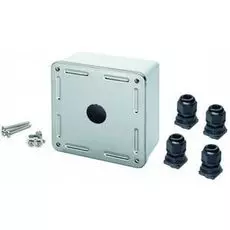 Коробка Eurolan 12B-01-67WT 1-портовая, белый