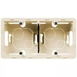 Коробка Legrand 673991 Inspiria слоновая кость накладного монтажа - 2 поста
