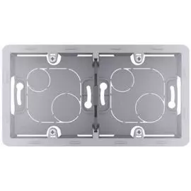 Коробка Legrand 673992 Inspiria алюминий накладного монтажа - 2 поста