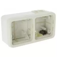 Коробка Legrand 69690 Plexo наружная 2 поста IP55 горизонтальный монтаж (белый)