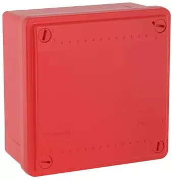 Коробка распределительная DKC 53811 с гладкими стенками, IP56, 100х100х50мм, цвет красный, "Express"