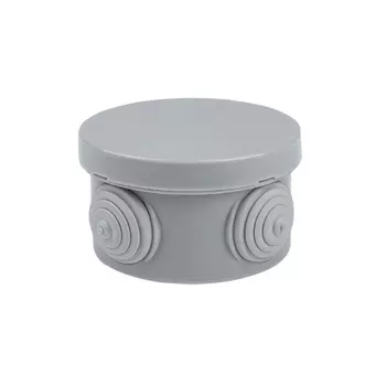 Коробка распределительная EKF plc-kmr-040-038-r с крышкой наружная (65х40) 4 мембр. ввода IP54 розн. стикер