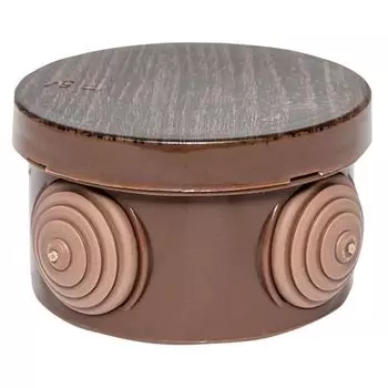 Коробка распределительная EKF plc-kmr-040-038-t КМР-040-038 с крышкой (65х40) 4 мембр. ввода тёмн. дер. IP54