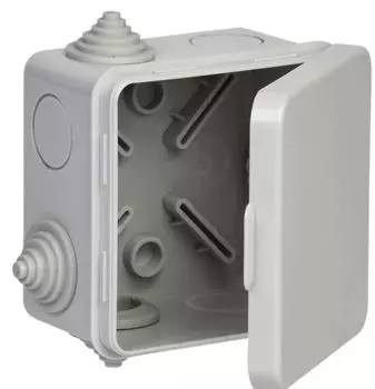 Коробка распределительная IEK UKO31-080-080-050-K03-54 КМ41238 80х80х50мм о/к IP54 7 вв. серая