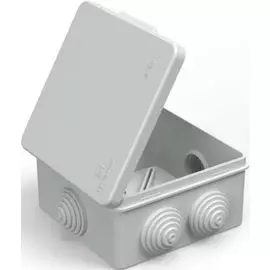 Коробка распределительная Промрукав 40-0302 для прямого монтажа, безгалогенная (HF), серая, 100х100х