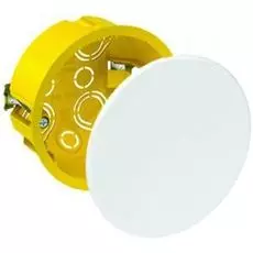 Коробка распределительная Schneider Electric IMT35160 (для скрытого монтажа) D = 80 мм, H = 45 мм, IP20, гипрок, 12 вводов (желтая)