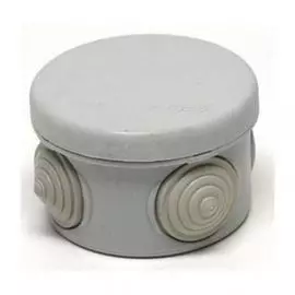 Коробка распределительная TYCO 67010 наружная (для открытого монтажа) D=60мм, Н=40мм, IP55 (светло-серая)