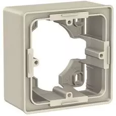 Коробка Schneider Electric NU800244 UnicaNew, беж, 1-ая для открытой установки