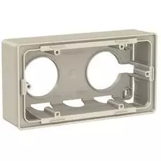 Коробка Schneider Electric NU800444 UnicaNew, беж, 2-ая для открытой установки
