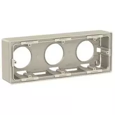 Коробка Schneider Electric NU800644 UnicaNew, беж, 3-ая для открытой установки