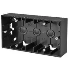 Коробка Simon 1590752-038 для наружного монтажа 2 поста, графит