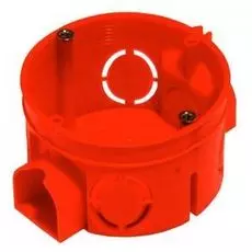 Коробка установочная HEGEL КУ1101 1-ая для сплошных стен d=68 глубина 42 мм (возможность стыковки)