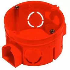 Коробка установочная HEGEL КУ1103 1-ая для сплошных стен d=60 глубина 40мм (возможность стыковки)