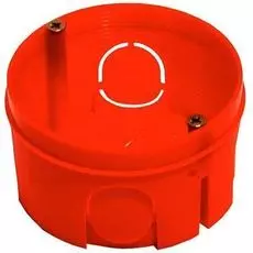 Коробка установочная HEGEL КУ1106 1-ая для сплошных стен d=68 глубина 40мм