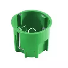 Коробка установочная HEGEL КУ1205 1-ая для полых стен d=68 глубина 60мм, металлические лапки IP30