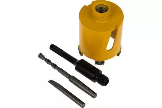 Коронка KRANZ KR-90-0163 алмазная по бетону 68 мм L=90мм М16 сегмент 10мм