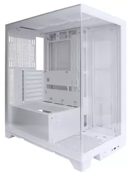 Корпус ATX 1STPLAYER MIKU Mi8 Mi8-WH белый, без БП, боковая и фронтльная панели из закаленного стекла, USB Type-C, USB 3.0, audio