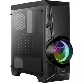 Корпус ATX AeroCool AeroEngine RGB Tempered Glass 4718009156371 без БП, окно из закаленного стекла,