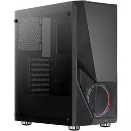 Корпус ATX AeroCool Zauron 4710562755244 черный, без БП, с окном, 2*USB 3.0, audio