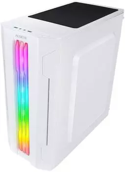 Корпус ATX ALSEYE Auro (AURA) 3.0-W белый, окно, 2*USB2.0, USB3.0, HD Audio