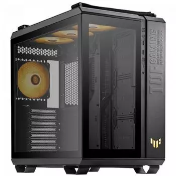Корпус ATX ASUS TUF GAMING GT502 PLUS 90DC0090-B19010 черный, без БП, окно из закаленного стекла, 2*USB 3.2, Type-C, audio