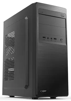 Корпус ATX CBR E133 без БП, 2*USB 2.0, HD Audio+Mic, black