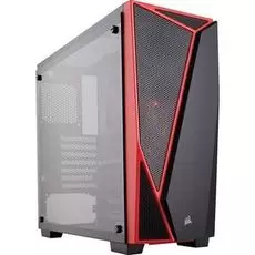 Корпус ATX Corsair Carbide SPEC-04 TG CC-9011117-WW черный с красным, без БП, закаленное стекло, без внешних отсеков 3,5/5,25